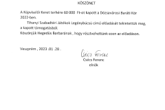 2022 Veszprém támogatás